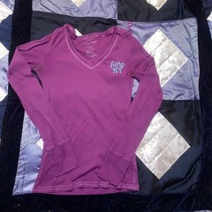 Aéropostale Purple LS Thermal LG